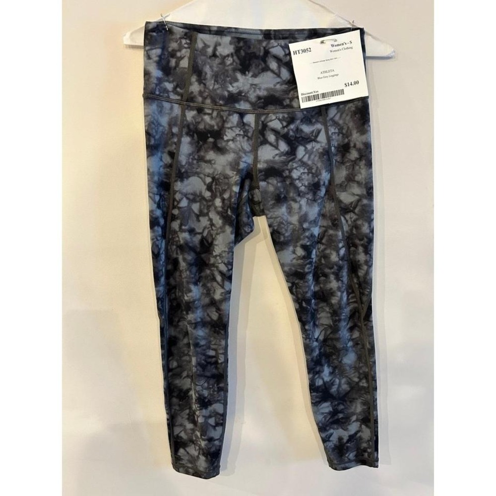 ATHLETA Blue Gray Leggings S